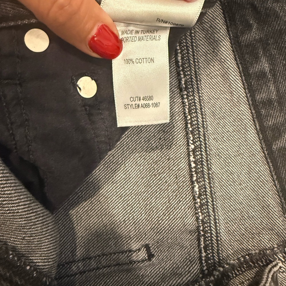 Agolde Charcoal Mini Skirt - Picture 5 of 5